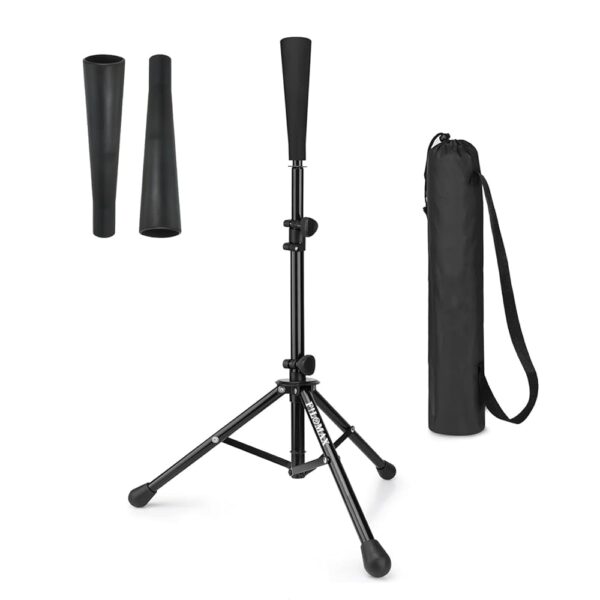 Batting Tee,Baseball Tee,Softball Tee, Batting Tee for Kids,Teens,Adults Baseball Hitting Practicing. Include 2 Pcs Replaceable Rubber Topper And Carrying Bag.Adjustable...