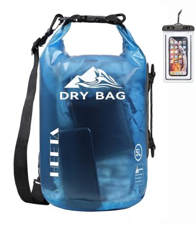 HEETA Dry Bag Waterproof for Women Men, 5L/10L/20L/30L/40L Roll Top Lightweight Dry Storage Bag Backpack with Phone Case for Travel, Swimming, Boating, Kayaking, Camping &...