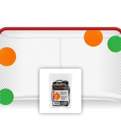 Hockey + Lacrosse Magnetic Shooting Targets | Combo Pack Training with Tethers 4 Pack