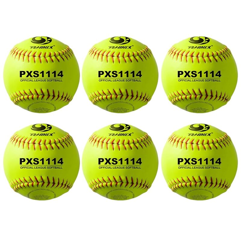 PHINIX Fast-Pitch Softballs Cork Core for Practice, Competitions