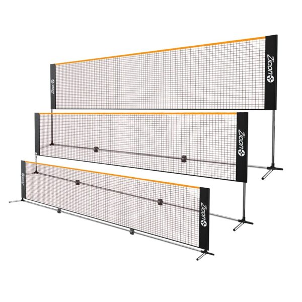 Portable Tennis Net,Stainless Steel Poles Badminton Net Set Adjustable Height Nylon Net with Carry Bag, for Kids Volleyball, Pickleball,Soccer, Indoor, Outdoor Court, Backyard,...