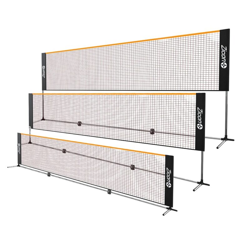 Portable Tennis Net,Stainless Steel Poles Badminton Net Set Adjustable Height Nylon Net with Carry Bag, for Kids Volleyball, Pickleball,Soccer, Indoor, Outdoor Court, Backyard,...