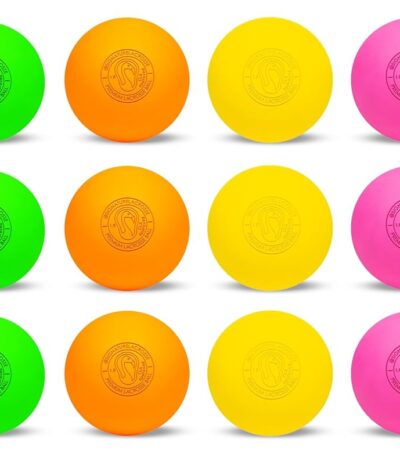 Signature Lacrosse Ball Set - Packs of 2, 4, 8, 12, and 120 - No Chemical Smell Massage Balls, Myofascial Release Tools, Back Roller, Muscle Knot Remover