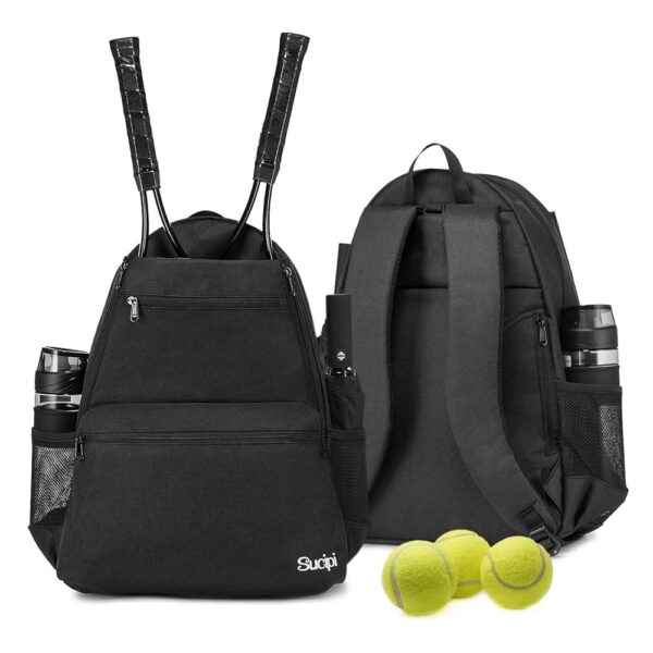 Sucipi Tennis Bag Professional Tennis Backpack for Men and Women Racket Bags Holds 2 Rackets with Ventilated Shoe Compartment